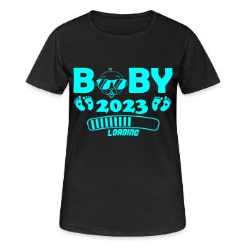 Chargement bébé 2023 - T-shirt respirant Femme - noir - Devant - AI Model Female 172 light (172cm)