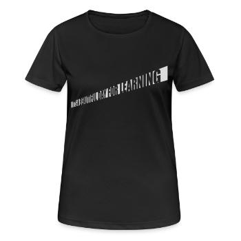 belle journée pour apprendre - T-shirt respirant Femme - noir - Devant - AI Model Female 172 light (172cm)