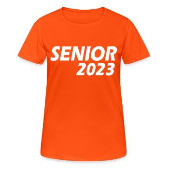 Senior 2023 - T-shirt respirant Femme - orange néon - Devant - AI Model Female 172 dark (172cm)