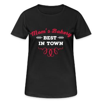 backen - Frauen T-Shirt atmungsaktiv - Schwarz - Vorne - AI Model Female 172 light (172cm)