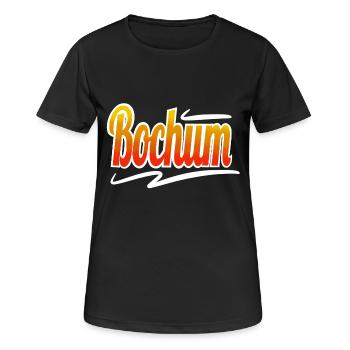 Bochum - T-shirt respirant Femme - noir - Devant - AI Model Female 172 light (172cm)