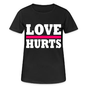 Love hurts - Women's Breathable T-Shirt - black - Front - AI Model Female 172 light (172cm)