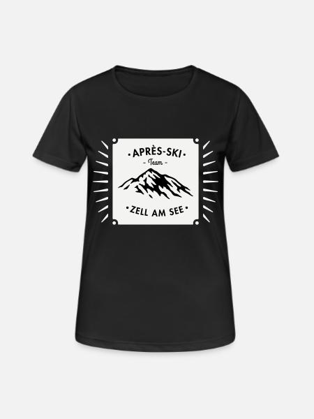 Après-Ski Zell am See - Women's Breathable T-Shirt - black