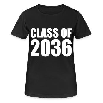 Class of 2036 - Women's Breathable T-Shirt - black - Front - AI Model Female 172 light (172cm)