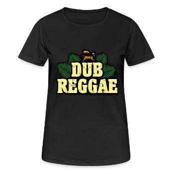 Dub Reggae - Frauen T-Shirt atmungsaktiv - Schwarz - Vorne - AI Model Female 172 light (172cm)