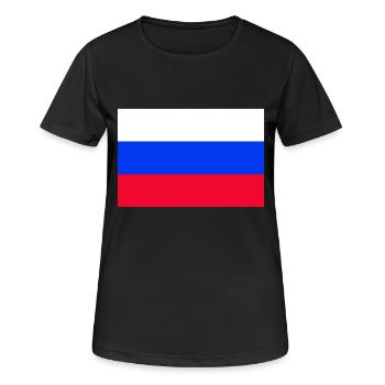 Russie - T-shirt respirant Femme - noir - Devant - AI Model Female 172 light (172cm)