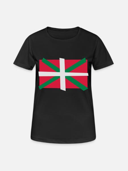 Basque flag - Women's Breathable T-Shirt - black