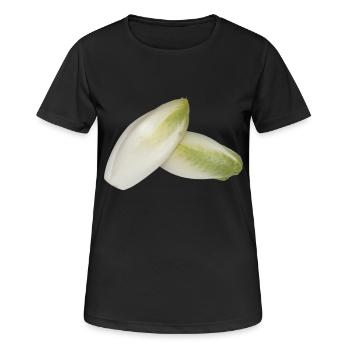 salad salad lettuce halloween vegetables vegetables1 - Women's Breathable T-Shirt - black - Front - AI Model Female 172 light (172cm)
