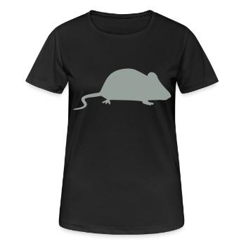 Mouse - Women's Breathable T-Shirt - black - Front - AI Model Female 172 light (172cm)