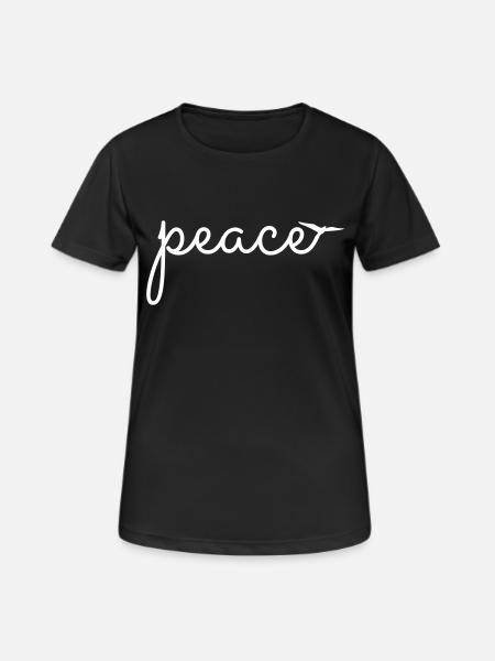 Peace - Women's Breathable T-Shirt - black