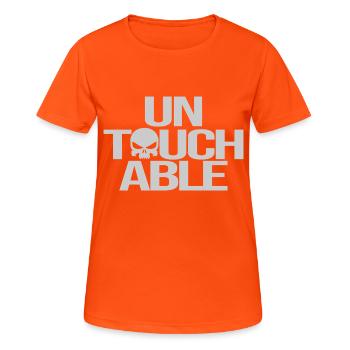 untouchable - Women's Breathable T-Shirt - neon orange - Front - AI Model Female 172 dark (172cm)