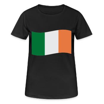 Irlande - T-shirt respirant Femme - noir - Devant - AI Model Female 172 light (172cm)
