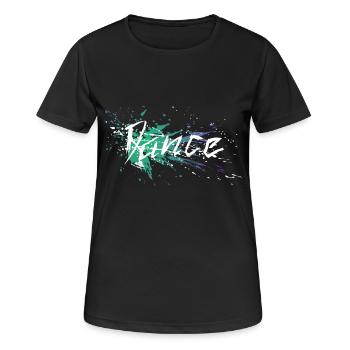 Danse Color Splash - T-shirt respirant Femme - noir - Devant - AI Model Female 172 light (172cm)
