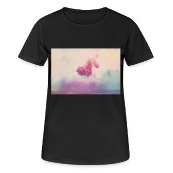 Encre Coloure 2 - T-shirt respirant Femme - noir - Devant - AI Model Female 172 light (172cm)