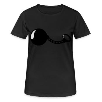 Prison Ball - T-shirt respirant Femme - noir - Devant - AI Model Female 172 light (172cm)