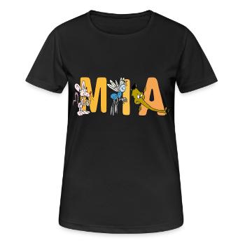 MIA - T-shirt respirant Femme - noir - Devant - AI Model Female 172 light (172cm)