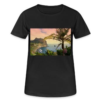 Madère - T-shirt respirant Femme - noir - Devant - AI Model Female 172 light (172cm)