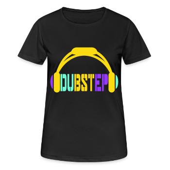 Dub Step Techno Music Party Club Casque d’écoute - T-shirt respirant Femme - noir - Devant - AI Model Female 172 light (172cm)