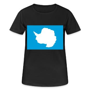 Antarctica - Women's Breathable T-Shirt - black - Front - AI Model Female 172 light (172cm)