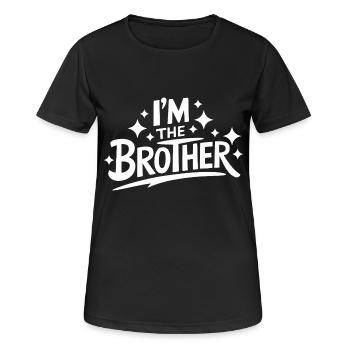 Frère Grand Frère Frère Famille - T-shirt respirant Femme - noir - Devant - AI Model Female 172 light (172cm)
