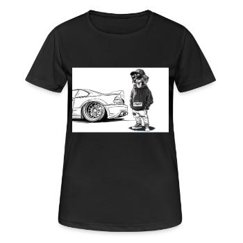 Tuner Dachshund - Women's Breathable T-Shirt - black - Front - AI Model Female 172 light (172cm)