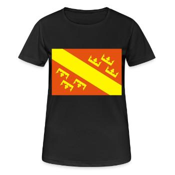 Haute Alsace - T-shirt respirant Femme - noir - Devant - AI Model Female 172 light (172cm)