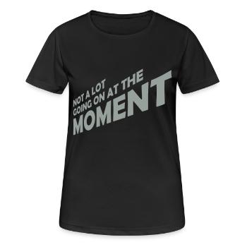Il ne se passe pas grand-chose - T-shirt respirant Femme - noir - Devant - AI Model Female 172 light (172cm)