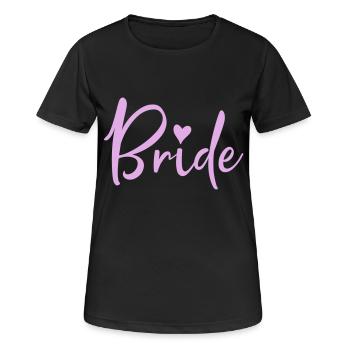 mariée - T-shirt respirant Femme - noir - Devant - AI Model Female 172 light (172cm)