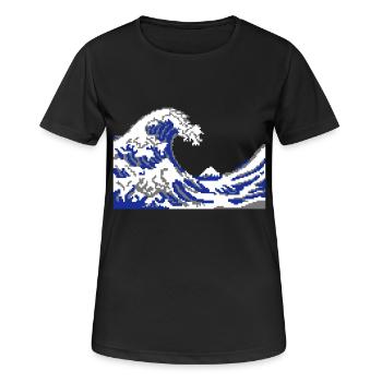 Nerd - Frauen T-Shirt atmungsaktiv - Schwarz - Vorne - AI Model Female 172 light (172cm)