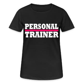 Personal trainer - Women's Breathable T-Shirt - black - Front - AI Model Female 172 light (172cm)