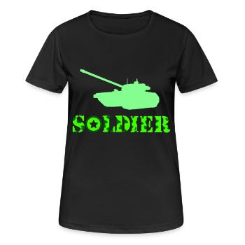 Tank Soldier - Women's Breathable T-Shirt - black - Front - AI Model Female 172 light (172cm)