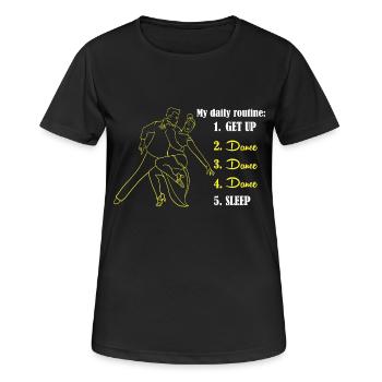 Waltz Couple Dance - Women's Breathable T-Shirt - black - Front - AI Model Female 172 light (172cm)