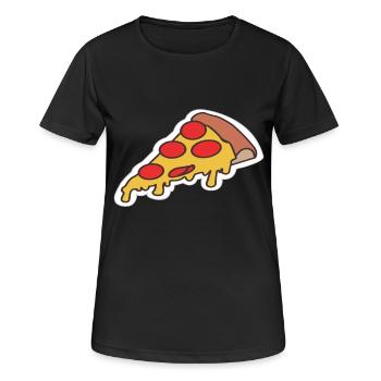 Pizza pizza - T-shirt respirant Femme - noir - Devant - AI Model Female 172 light (172cm)