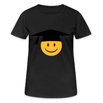 Doktor - Frauen T-Shirt atmungsaktiv - Schwarz - Vorne - AI Model Female 172 light (172cm)