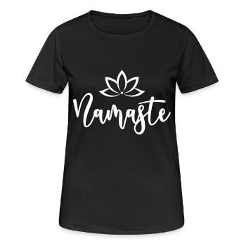Namaste - Women's Breathable T-Shirt - black - Front - AI Model Female 172 light (172cm)