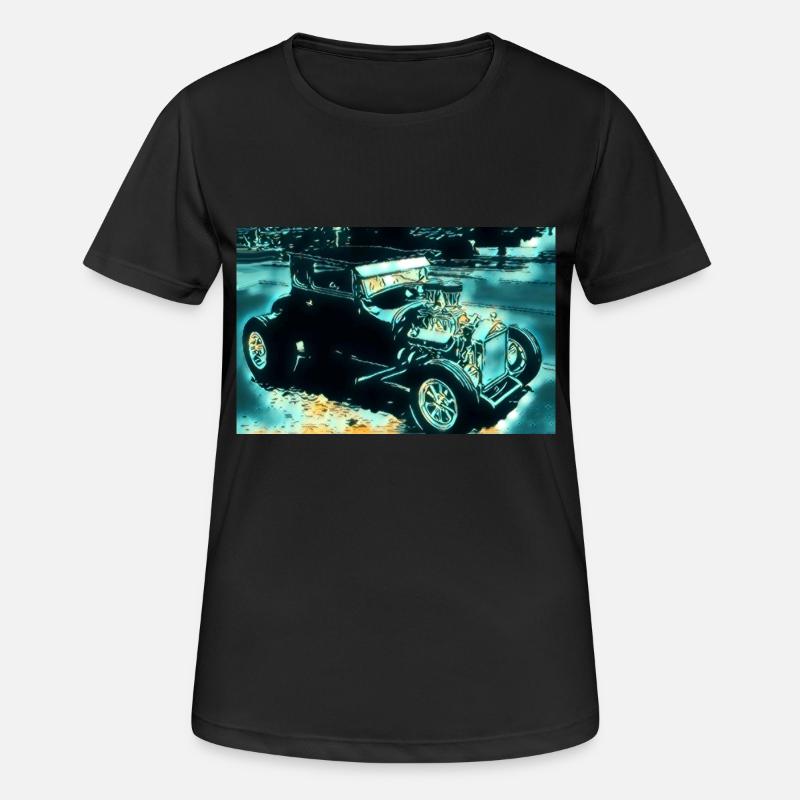 car - Women's Breathable T-Shirt - black