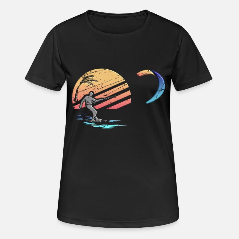 Go Kite - Women's Breathable T-Shirt - black
