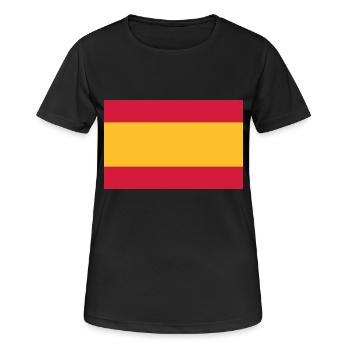 spanien - Frauen T-Shirt atmungsaktiv - Schwarz - Vorne - AI Model Female 172 light (172cm)