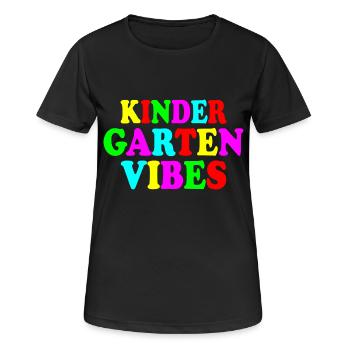 kindergarten vibes - T-shirt respirant Femme - noir - Devant - AI Model Female 172 light (172cm)