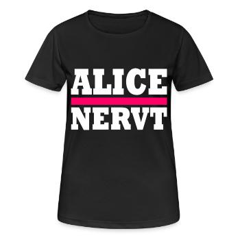 Alice is annoying - Women's Breathable T-Shirt - black - Front - AI Model Female 172 light (172cm)