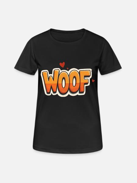 Woof - Women's Breathable T-Shirt - black