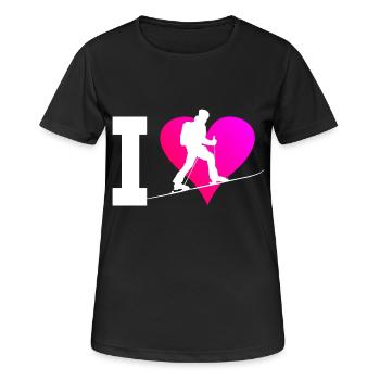 Herren Ski Touring Ski Ski Tour Ski Mountaineering - Frauen T-Shirt atmungsaktiv - Schwarz - Vorne - AI Model Female 172 light (172cm)