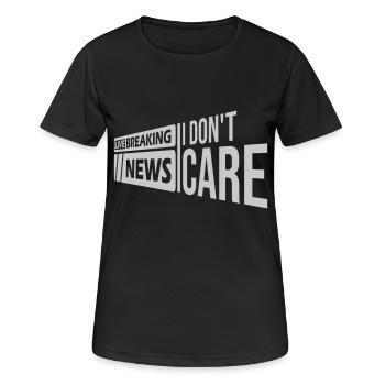 Breaking news don t - Frauen T-Shirt atmungsaktiv - Schwarz - Vorne - AI Model Female 172 light (172cm)