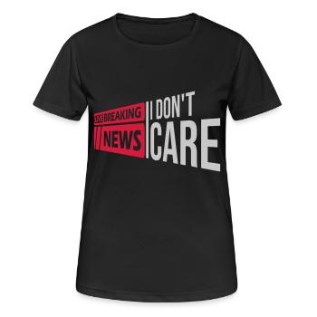 Breaking news don t - Frauen T-Shirt atmungsaktiv - Schwarz - Vorne - AI Model Female 172 light (172cm)