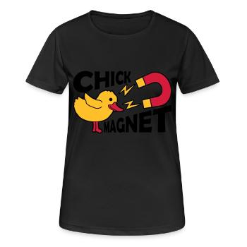 Casanova Chick Magnet Womanizer - T-shirt respirant Femme - noir - Devant - AI Model Female 172 light (172cm)