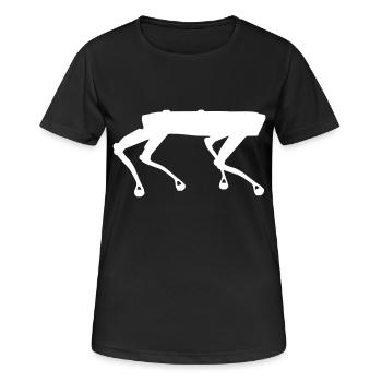 Spot robot dog robot dog Boston Dynamics AI - Women's Breathable T-Shirt - black - Front - AI Model Female 172 light (172cm)