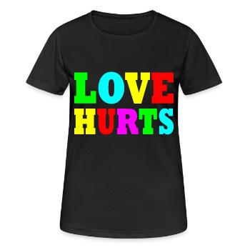Love hurts - Women's Breathable T-Shirt - black - Front - AI Model Female 172 light (172cm)