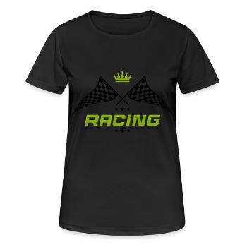 Racing Symbol - Women's Breathable T-Shirt - black - Front - AI Model Female 172 light (172cm)