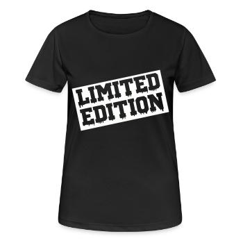 limited edition - Frauen T-Shirt atmungsaktiv - Schwarz - Vorne - AI Model Female 172 light (172cm)
