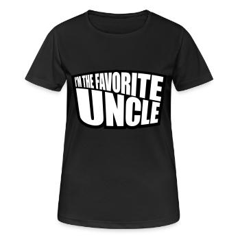 at The Favorite Uncle - Women's Breathable T-Shirt - black - Front - AI Model Female 172 light (172cm)